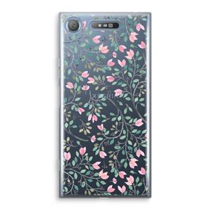 CaseCompany Sierlijke bloemen: Sony Xperia XZ1 Transparant Hoesje