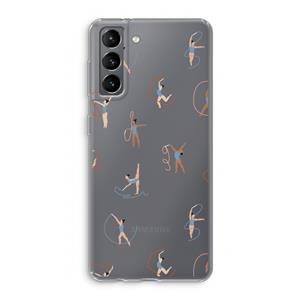 CaseCompany Dancing #3: Samsung Galaxy S21 Transparant Hoesje