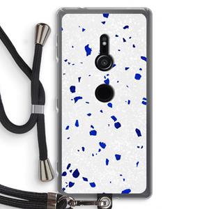 CaseCompany Terrazzo N°5: Sony Xperia XZ2 Transparant Hoesje met koord