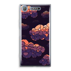 CaseCompany Patroon Wolken: Sony Xperia XZ1 Transparant Hoesje
