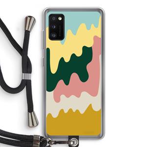 CaseCompany Baar B: Samsung Galaxy A41 Transparant Hoesje met koord