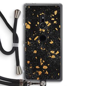 CaseCompany Terrazzo N°7: Sony Xperia XZ2 Transparant Hoesje met koord