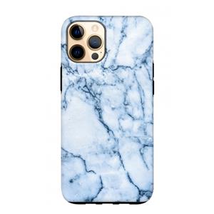 CaseCompany Blauw marmer: iPhone 12 Pro Max Tough Case