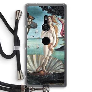 CaseCompany Birth Of Venus: Sony Xperia XZ2 Transparant Hoesje met koord