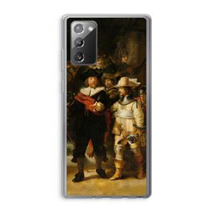 CaseCompany De Nachtwacht: Samsung Galaxy Note 20 / Note 20 5G Transparant Hoesje