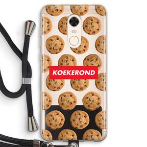 CaseCompany Koekerond: Xiaomi Redmi 5 Transparant Hoesje met koord