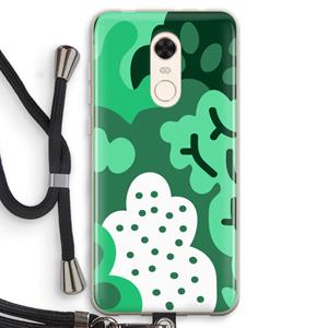 CaseCompany Bushes: Xiaomi Redmi 5 Transparant Hoesje met koord