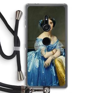CaseCompany Eleonore: Sony Xperia XZ2 Transparant Hoesje met koord