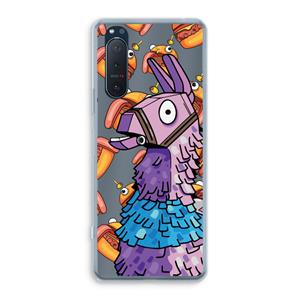 CaseCompany Loot Burger: Sony Xperia 5 II Transparant Hoesje
