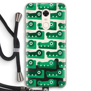 CaseCompany Crocs: Xiaomi Redmi 5 Transparant Hoesje met koord
