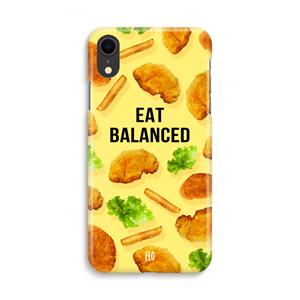 CaseCompany Eat Balanced: iPhone XR Volledig Geprint Hoesje