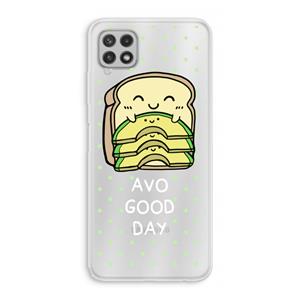 CaseCompany Avo Good Day: Samsung Galaxy A22 4G Transparant Hoesje