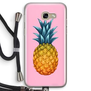 CaseCompany Grote ananas: Samsung Galaxy A5 (2017) Transparant Hoesje met koord