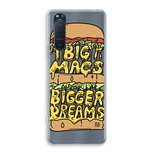 CaseCompany Big Macs Bigger Dreams: Sony Xperia 5 II Transparant Hoesje