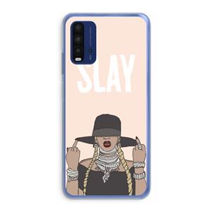 CaseCompany Slay All Day: Xiaomi Redmi 9T Transparant Hoesje