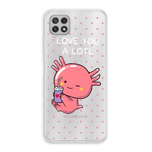 CaseCompany Love You A Lotl: Samsung Galaxy A22 4G Transparant Hoesje