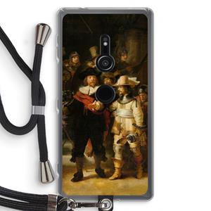 CaseCompany De Nachtwacht: Sony Xperia XZ2 Transparant Hoesje met koord