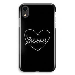 CaseCompany Forever heart black: iPhone XR Volledig Geprint Hoesje