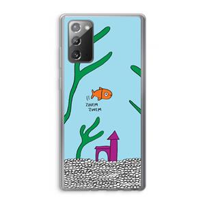 CaseCompany Aquarium: Samsung Galaxy Note 20 / Note 20 5G Transparant Hoesje