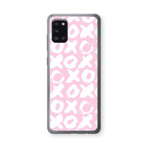 CaseCompany XOXO: Samsung Galaxy A31 Transparant Hoesje