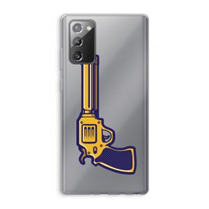 CaseCompany Pew Pew Pew: Samsung Galaxy Note 20 / Note 20 5G Transparant Hoesje