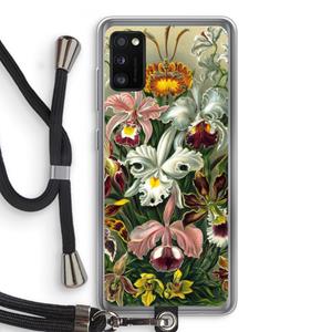 CaseCompany Haeckel Orchidae: Samsung Galaxy A41 Transparant Hoesje met koord