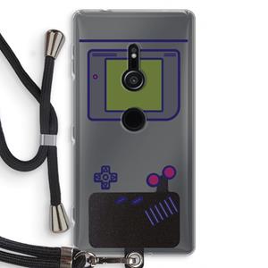 CaseCompany Game On: Sony Xperia XZ2 Transparant Hoesje met koord