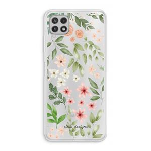 CaseCompany Botanical sweet flower heaven: Samsung Galaxy A22 4G Transparant Hoesje