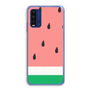 CaseCompany Watermeloen: Xiaomi Redmi 9T Transparant Hoesje