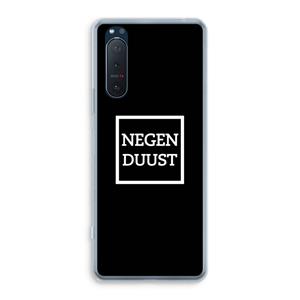 CaseCompany Negenduust black: Sony Xperia 5 II Transparant Hoesje