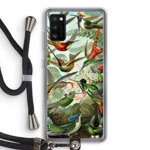 CaseCompany Haeckel Trochilidae: Samsung Galaxy A41 Transparant Hoesje met koord