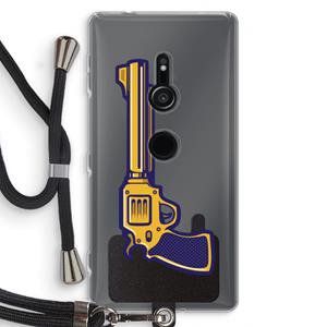 CaseCompany Pew Pew Pew: Sony Xperia XZ2 Transparant Hoesje met koord