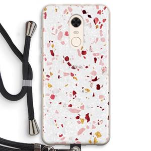 CaseCompany Terrazzo N°9: Xiaomi Redmi 5 Transparant Hoesje met koord