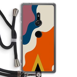 CaseCompany Noor A: Sony Xperia XZ2 Transparant Hoesje met koord
