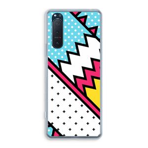 CaseCompany Pop Art #2: Sony Xperia 5 II Transparant Hoesje