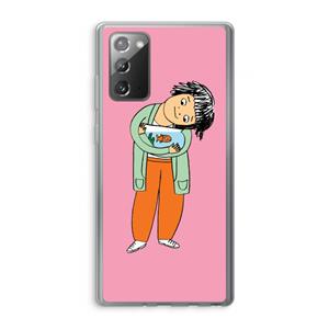 CaseCompany Visknuffel: Samsung Galaxy Note 20 / Note 20 5G Transparant Hoesje