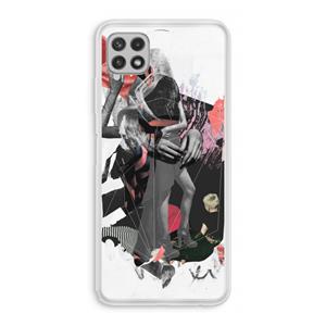 CaseCompany Dissimulation du réel: Samsung Galaxy A22 4G Transparant Hoesje