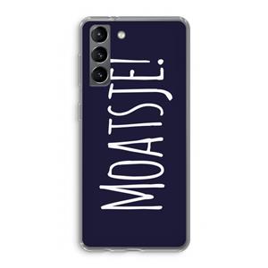 CaseCompany Moatsje!: Samsung Galaxy S21 Transparant Hoesje