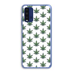 CaseCompany Weed: Xiaomi Redmi 9T Transparant Hoesje