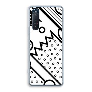 CaseCompany Pop Art #4: Sony Xperia 5 II Transparant Hoesje