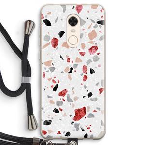 CaseCompany Terrazzo N°12: Xiaomi Redmi 5 Transparant Hoesje met koord
