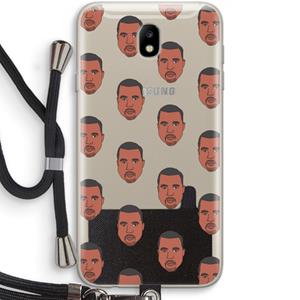 CaseCompany Kanye Call Me℃: Samsung Galaxy J7 (2017) Transparant Hoesje met koord