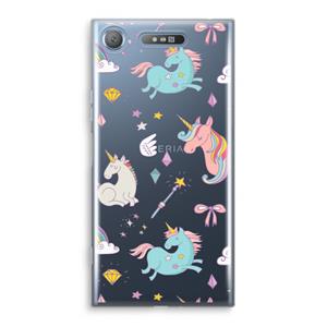 CaseCompany Fantasiewereld: Sony Xperia XZ1 Transparant Hoesje