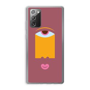 CaseCompany Mono V: Samsung Galaxy Note 20 / Note 20 5G Transparant Hoesje