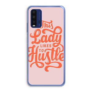 CaseCompany Hustle Lady: Xiaomi Redmi 9T Transparant Hoesje