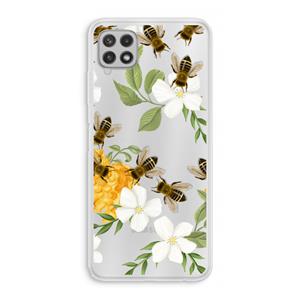CaseCompany No flowers without bees: Samsung Galaxy A22 4G Transparant Hoesje