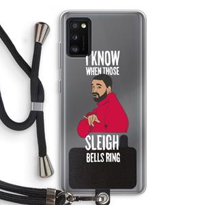 CaseCompany Sleigh Bells Ring: Samsung Galaxy A41 Transparant Hoesje met koord