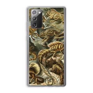 CaseCompany Haeckel Lacertilia: Samsung Galaxy Note 20 / Note 20 5G Transparant Hoesje