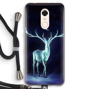 CaseCompany Nightbringer: Xiaomi Redmi 5 Transparant Hoesje met koord