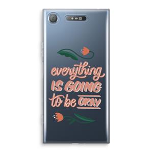CaseCompany Optimistic flower girl: Sony Xperia XZ1 Transparant Hoesje